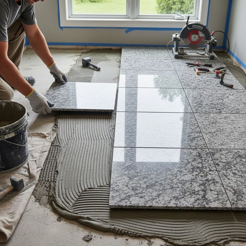 Crushed Granite Installation